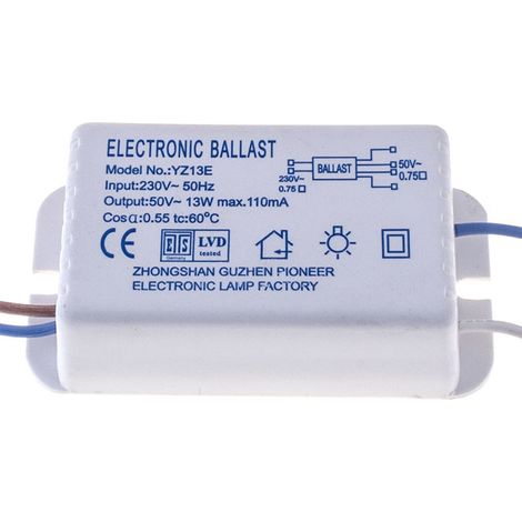 Balasto Transformer interlusa 13W plástico compacto