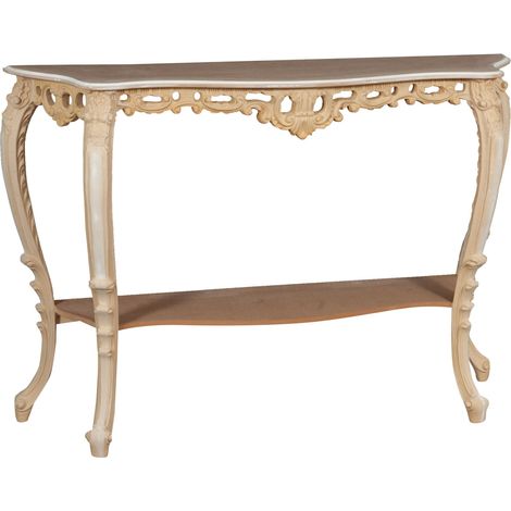 CONSOLE EN BOIS , FINITION BRUTE FABRIQUÉE EN ITALIE (1/5)