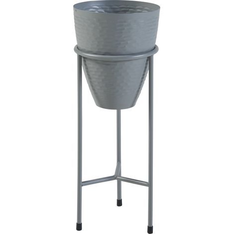 Soporte para plantas de exterior 41 x 16 cm gris 030010357