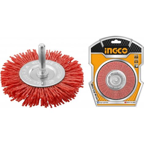 SPAZZOLA CIRCOLARE PRO. CON FILO ONDULATO NYLON 100MM
