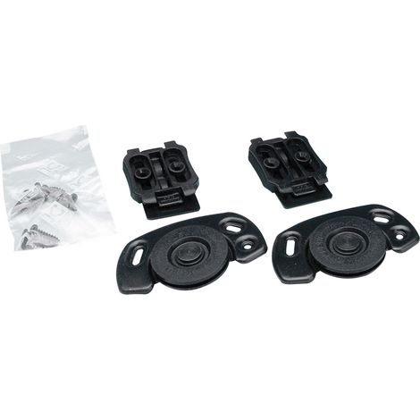 Garniture de porte coulissante complète roll 25 – Pour vantail épaisseur 16 mm – 2 guides haut et 2 galets bas – Charge max 25 kg – Klein (1/6)
