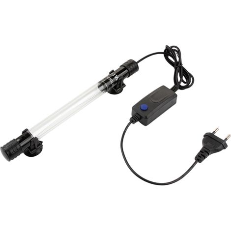 Esterilizador UV sumergible, lámpara alguicida de cristal de cuarzo, interruptor integrado para acuario (1/5)