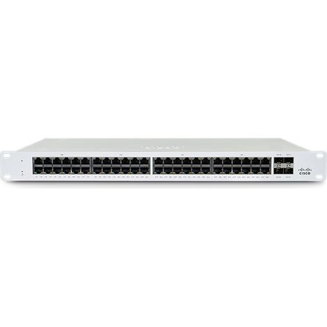 Cisco Meraki MS130-48P Gestito L2 Gigabit Ethernet (10/100/1000) Supporto Power over Ethernet (PoE) 1U Bianco