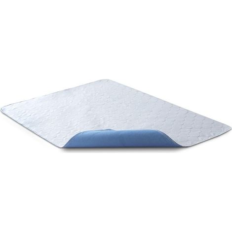 2 x Waterproof Mattress Protector 70 x 90 cm (Blue) – Machine Washable, Multi-Layer (1/5)