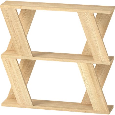 Levede Slim Side Table with Storage Shelf Sofa End  Accent Table Wooden 2 Tier