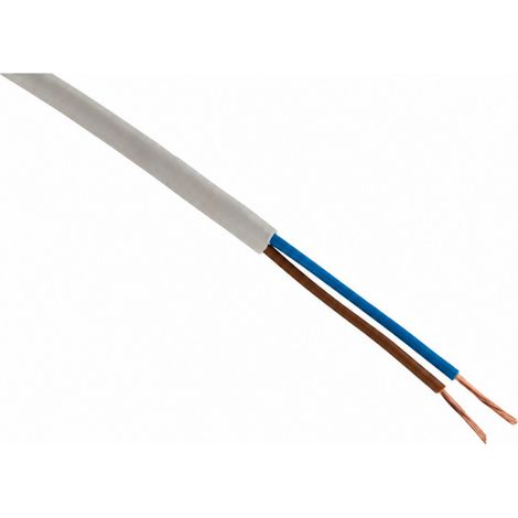 Cavo elettrico Zenitech H03VVH2-F 2x0,75 mm² 10 m bianco