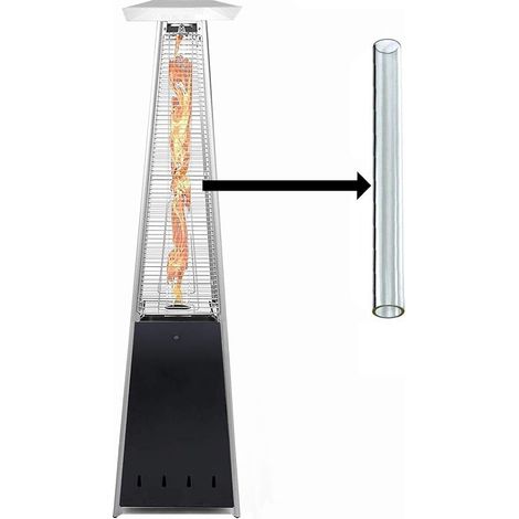 Glass Tube Replacement for Pyramid Gas Patio Heater single pack