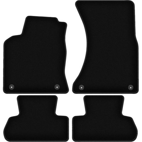 BASIC schwarze Veloursmatten für: Audi Q5 I SUV (2008-2017)