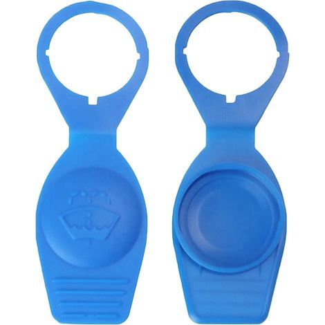 2 Pièces Bouchon de Réservoir Lave-Glace 1K0955455, Couvercle de Réservoir de Liquide pour Essuie-Glace, Bouchon de Rechange pour Réservoir, Compatible avec VW Golf Polo Passat, Audi A3 A4, Bleu (1/5)