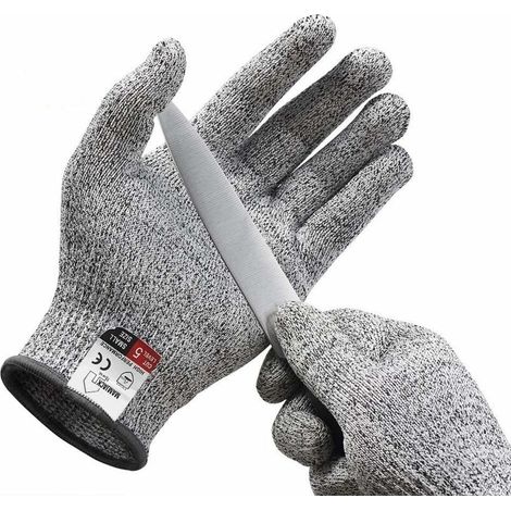 Paire de Gants Anti coupures - Tout Simplement la Meilleure Protection Qui Existe Contre Les coupures du Quotidien (Cuisine, Jardinage, Bricolage) - Protection de Niveau 5 (Large),Fontainebleau (1/4)
