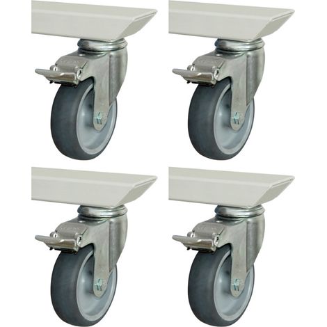Jeu de roulettes RAU pour série adlatus 150 100 mm x 30 mm