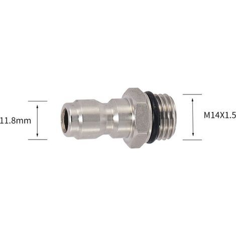 Raccord Rapide M14 - Connecteur Buse Nettoyeur Haute Pression - Pour Tuyau Pompe Eau et Pistolet Pulvérisateur - Lot de 2 Pièces (1/5)
