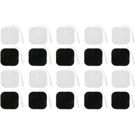 20 électrodes TENS de 5 x 5 cm par sachet pour appareil de massage TENS et de physiothérapie. (1/5)