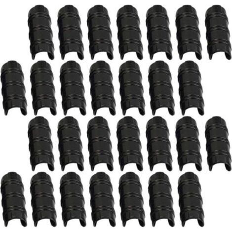 30 clips en plastique PC, adaptés aux tubes de 20 mm, idéaux pour la fixation de bâches (1/5)