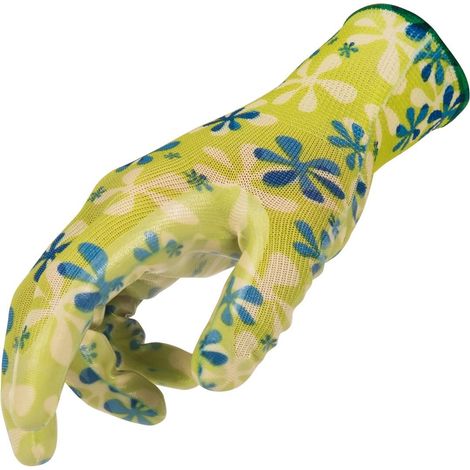 Guanti giardinaggio Stocker 100% poliestere traspiranti nitrile (1/2)