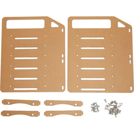 Supporto per hard disk in acrilico multistrato fai-da-te, rack da scrivania a 6 slot