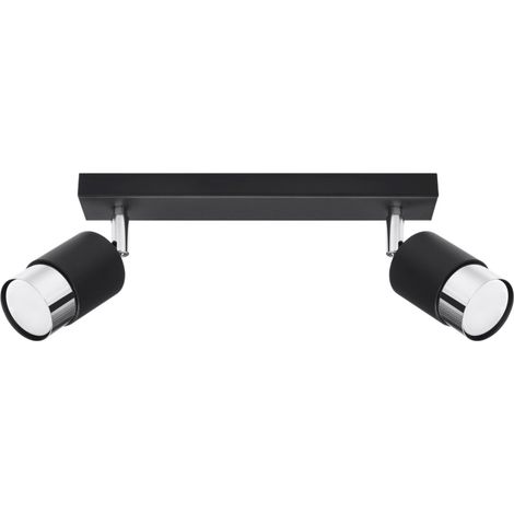 Plafoniera Ranix 2 GU10 nera Lumilo 10.183.65 (1/5)