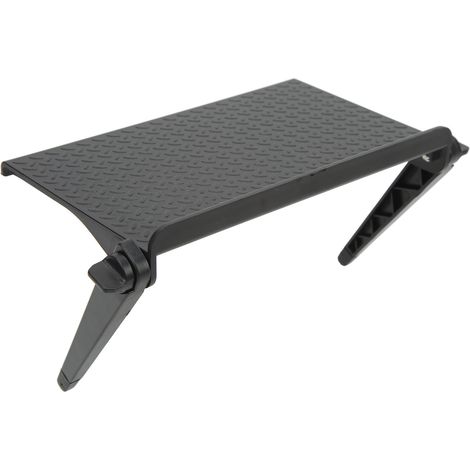 Support de moniteur en ABS avec patins antidérapants en silicone, pieds de support anti-rayures réglables, support de rangement robuste en ABS adapté aux écrans, téléphones portables et téléviseurs.