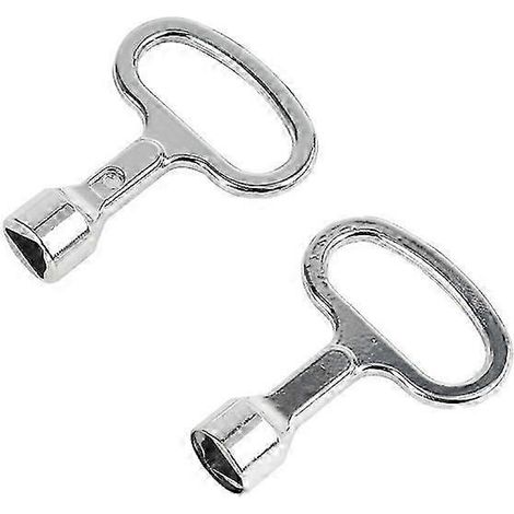 Clés triangulaires métalliques (jeu de 4), clés pour compteur de gaz, purgeur de vannes, radiateur, 53,6 mm, haute qualité WHBYV (1/4)