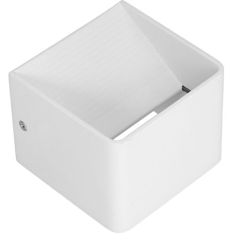 Lampadaire mural LED en aluminium dimmable, télécommande RGB pour chambre, couloir moderne, lampe décorative hôtel murale (85-265V, pile intégrée pour télécommande, 3W blanc RGB) (1/5)