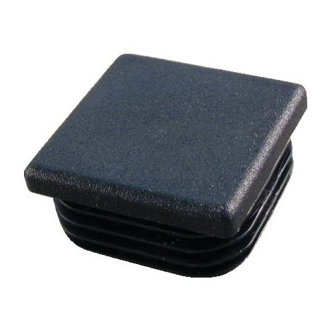 QUADRATISCHE ENDKAPPE AUS KUNSTSTOFF 50MM SCHWARZ - FORTAPS - 15-50X50