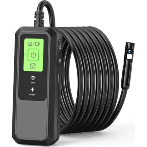 Caméra Endoscopique Smartphone avec LumièRe, WiFi Industriel Endoscope Camera, 1080P HD IP67 Etanche Camera Inspection Canalisation CaméRa D'Inspection De Serpent pour Auto, Plomberie (1/5)