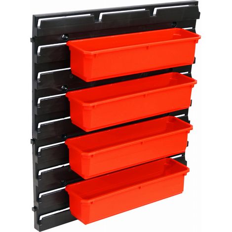 Set di contenitori con pannello forato Qbrick System ONE Organizer M L PRO 100 e 200