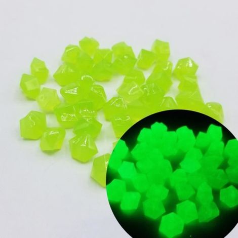 Galets Lumineux - Plastique Non Toxique - Effet Phosphorescent 5 à 8 Heures - Pour Allée De Jardin Aquarium Décoration Extérieure Intérieure - 300 Pièces (1/3)