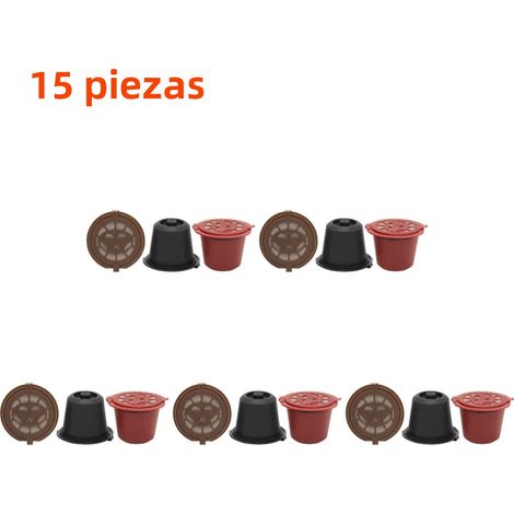Filtres rechargeables 30-3 pièces pour machine à café Nespresso, capsules réutilisables avec cuillère et brosse, dosettes de café (1/4)
