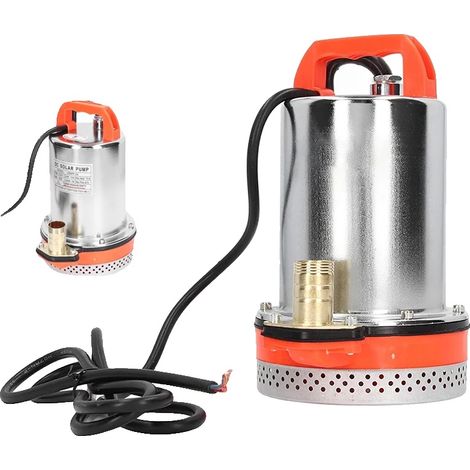 Bomba sumergible, acero inoxidable, 12 V CC, altura de elevación de 8 metros, salida de 1 pulgada, cable de 2,5 m. (1/5)