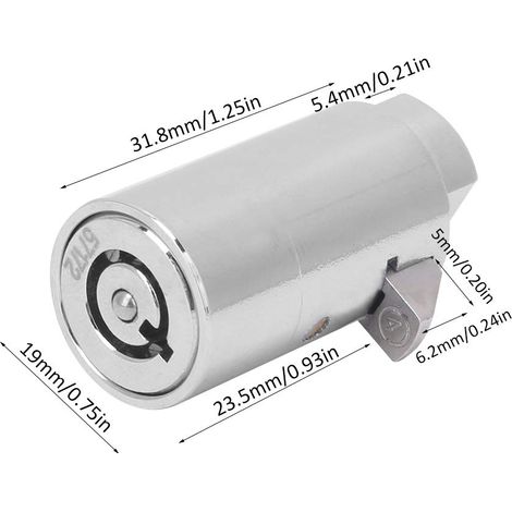 Cylindre de Serrure de Distributeur Automatique D'alliage de Zinc de Vente de Clé D'ouverture Simple de Serrure de Distributeur Automatique (1/5)