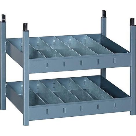 Module de bacs variable, incliné - dimensions L x P x H : 580 x 340 x 444 mm