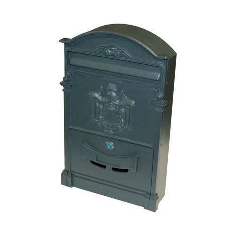 CASSETTA POSTA REGIA DOMUS  ALLUMINIO PRESSOFUSO GRIGIO MM 260X90 H.MM 410