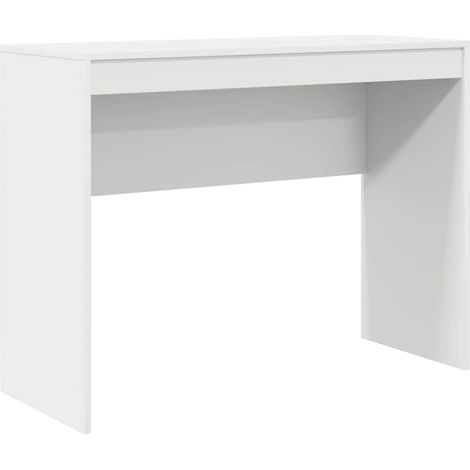 Bureau,Table de travail,Table d'étude Blanc 100 x 40 x 76 cm Bois d'ingénierie CFW11426 (1/5)