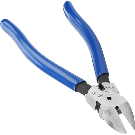 8-Zoll-blaue Seitenschneiderzange, Kabelschneider, Drahtschneider (1/5)