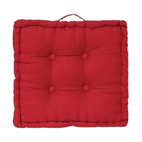 Coussin de sol 40 x 40 x 8 cm Atmosphéra - Rouge