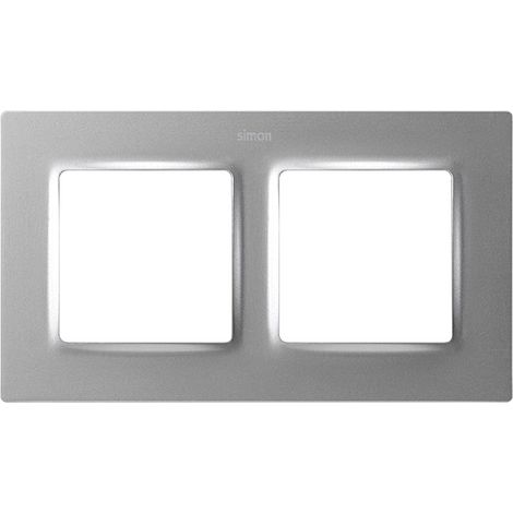 Simon 82 Concept Marco 2 elementos aluminio SIMON 8200627-093 (1/5)