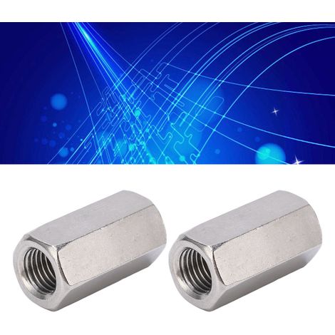 Écrou de raccordement hexagonal M162-24-L48mm en acier inoxydable 304 (1/5)