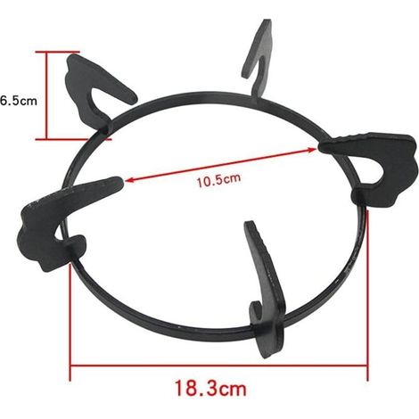 Anneau de Support de Wok de 2 pièces, Anneau de Support de Wok de cuisinière à gaz, Supports de Support de Wok Support de Casserole (1/3)