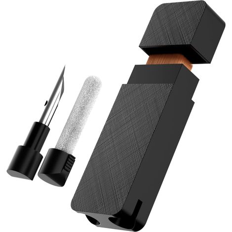 Kit de limpieza de auriculares de viaje práctico, multifuncional, negro, 3 en 1 (1/5)