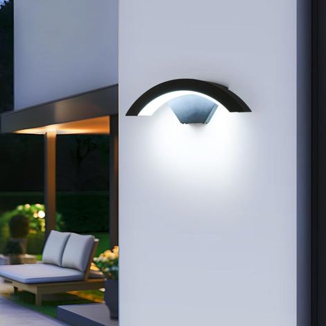 Applique murale LED 24W en aluminium – IP65, lumière blanche froide 6000K, extérieur (1/5)