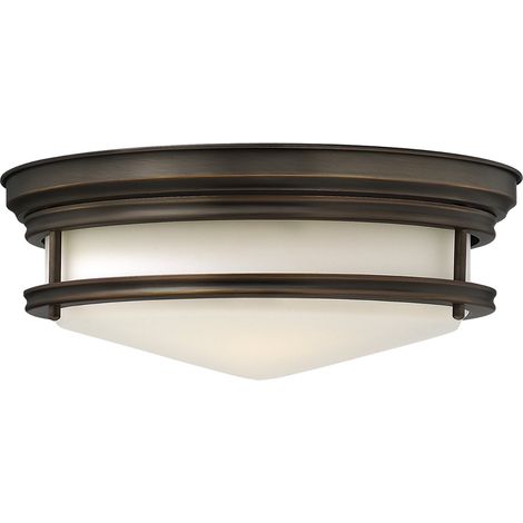 Plafoniera Contemporanea Hadley Acciaio Bronzo Vetro 3 Luci E27