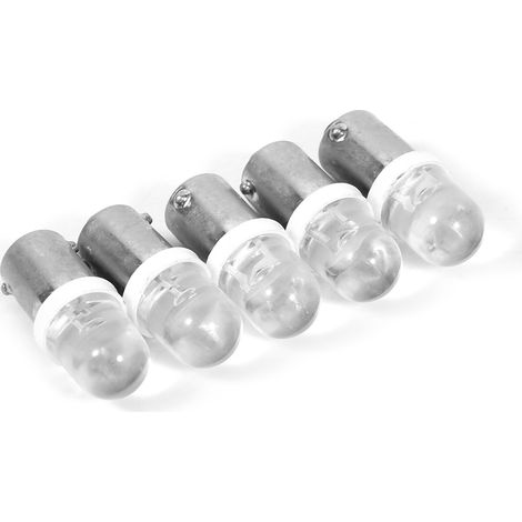 Lot de 20 ampoules LED convexes T11 T4W BA9S H6W 1895 pour tableau de bord auto, lumière blanche 1LED (1/5)