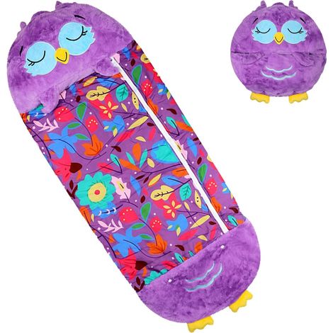 Sac de couchage pour enfant 2-en-1 en peluche, couverture transformable en jouet animal, pour fille et garçon