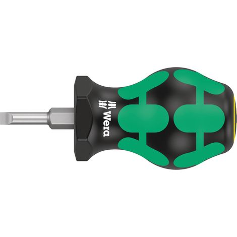 Wera 335 Stubby Schlitz-Schraubendreher Klingenbreite: 4 mm Klingenlänge: 25 mm