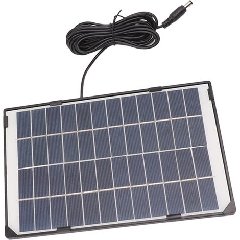 Panneau solaire en silicium polycristallin 6 W 12 V, chargeur pour caméra DC5521, éclairage de surveillance extérieur pour la maison (1/5)