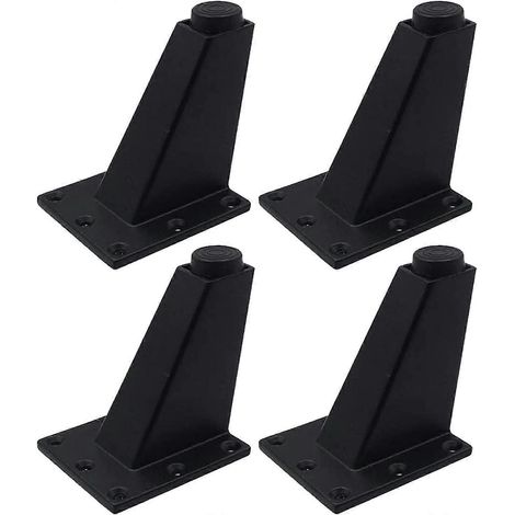 Pieds de meubles réglables, adaptés aux plans de travail de cuisine, comptoirs de bar, meubles TV, tables, canapés, armoires, étagères, etc., en alliage d'aluminium. (1/5)