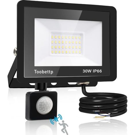 Outdoor LED Motion Detector Floodlight 30W 3000LM 6000K (1/5)