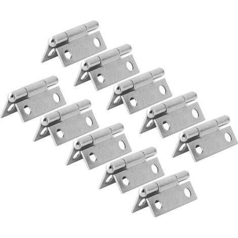 10 Stück Türscharniere aus Edelstahl für Möbel, Büromaschinen, Verriegelungsvorrichtung 25 mm (1/5)
