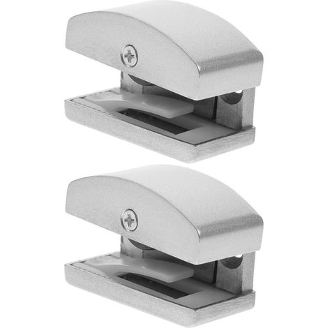 Duschtürführung Verstellbare Führungsschiene aus Aluminiumlegierung und Gummi 2 Stück Einfache St...